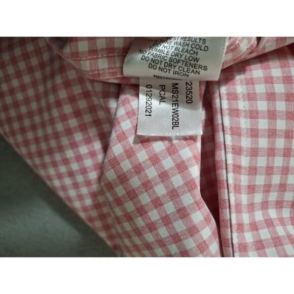 Peter Millar Crown Sport Willie Performance Sport Shirt Pink Gingham Plaid XXL - Picture 5 of 7